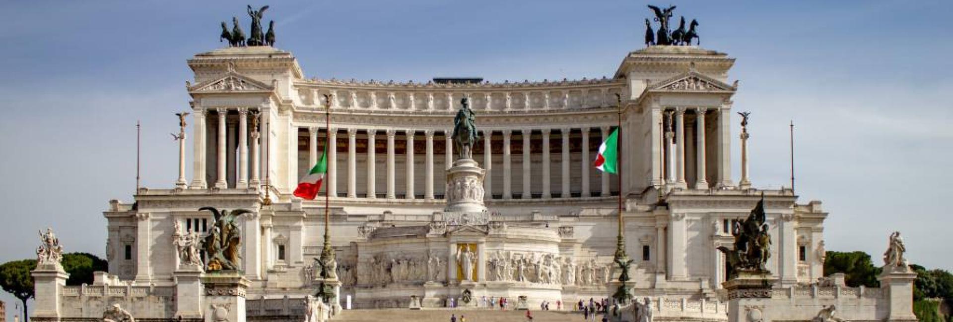 Monumento a Vittorio Emanuele II a Roma, simbolo dell'unità d'Italia.